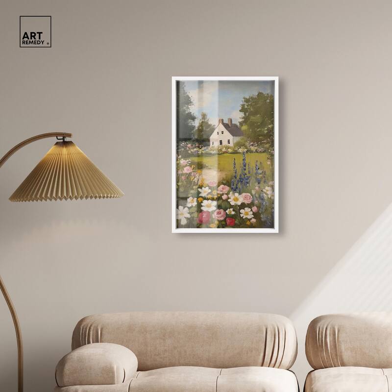 Floral Farmhouse I Shadowbox by Art Remedy