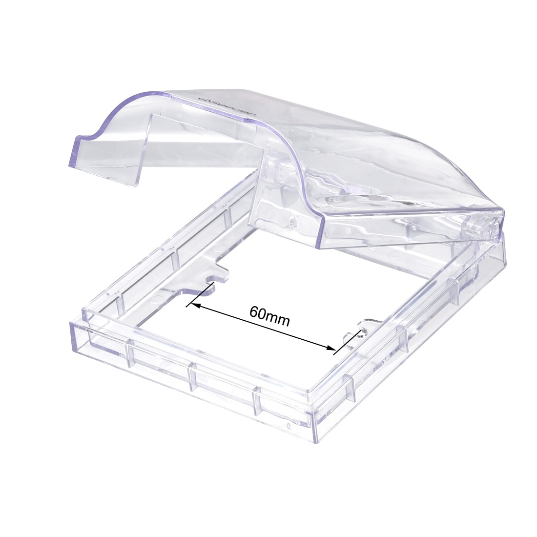 Transparent White XILOSIN 1 pcs Waterproof Box Switch Socket Face Plate Panel Box use for 86 Type Wall,