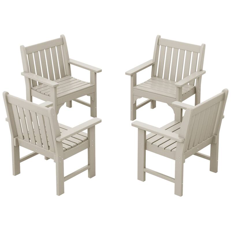 Laguna Poly Garden Arm Chair (Set of 4) - Sand