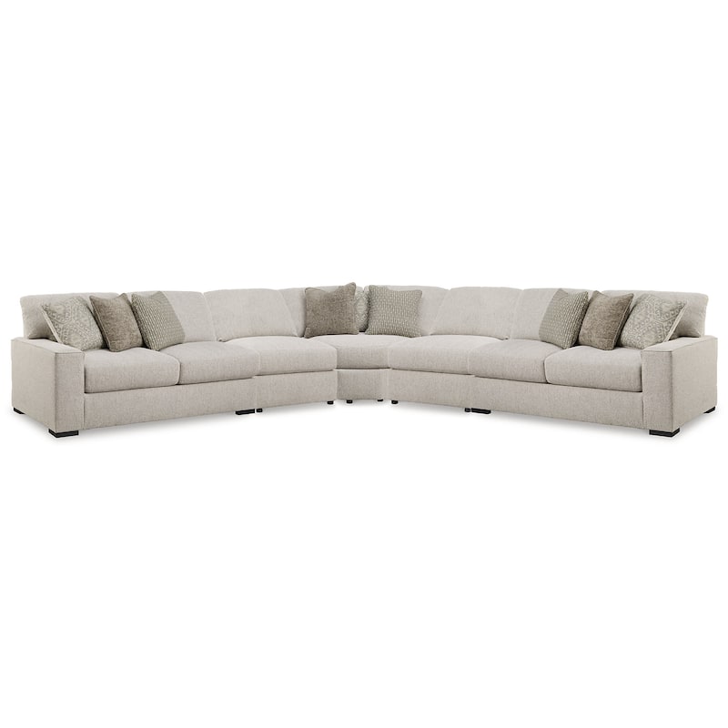 Signature Design by Ashley Ballyton Beige 5-Piece Sectional - 159.5" W x 159.5" D x 42" H