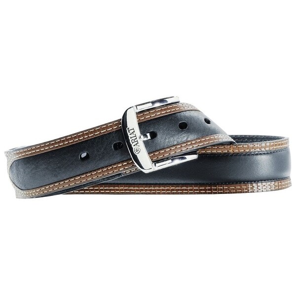 Ariat Western Belt Mens Leather Diesel Black Deertan