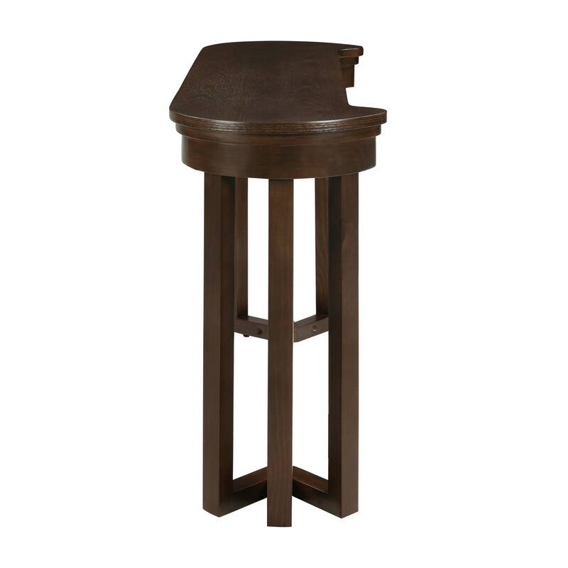 4-Piece Counter Height Dining Set, Solid Wood Kitchen Table with 3 Padded Stools
