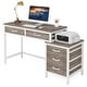 preview thumbnail 45 of 56, Computer Desk with 5 Drawers, Reversible Writing Desk with File Cabinet Printer Stand