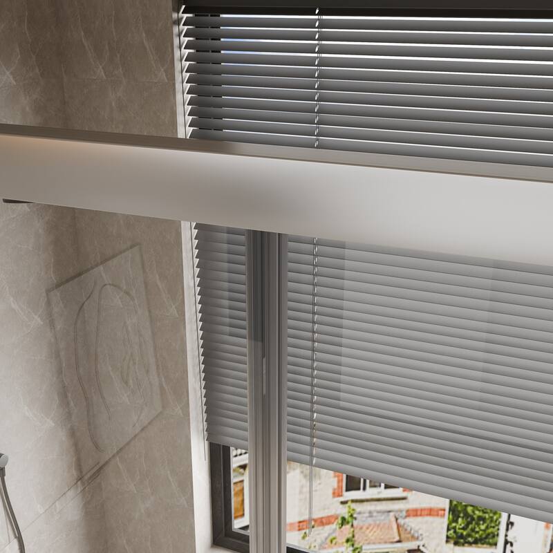 45''/54''W x 70'' H Glass Double Sliding Shower Door in Black/Chrome
