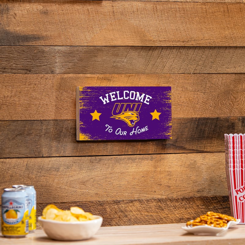 University of Northern Iowa Wooden Door Decor Wall Sign - Multi-Color