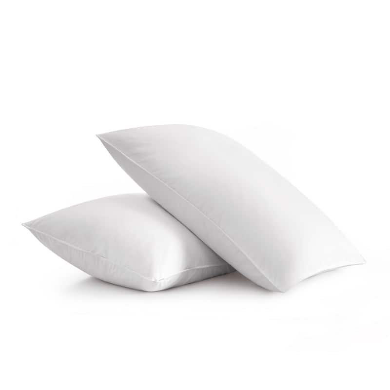 White Goose Feather & Down Pillow - Set of 2