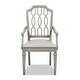 preview thumbnail 3 of 9, Dauphin Geometric Upholstered Dining Arm Chair