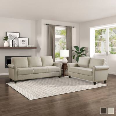 Gordon 2-Piece Fabric Living Room Sofa Set