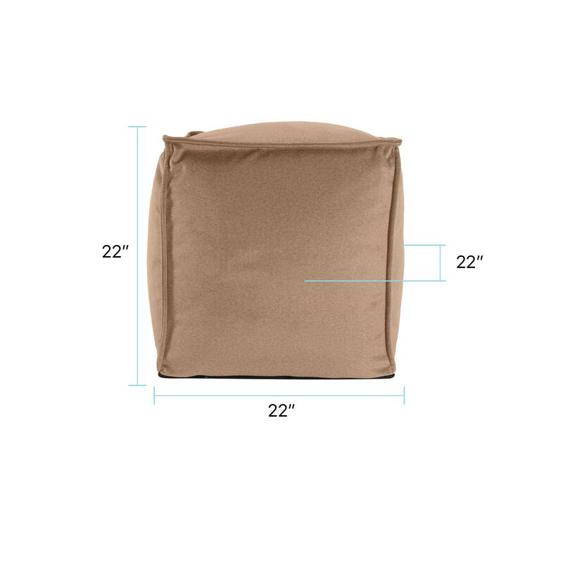 Qiviut Camel Square Pouf