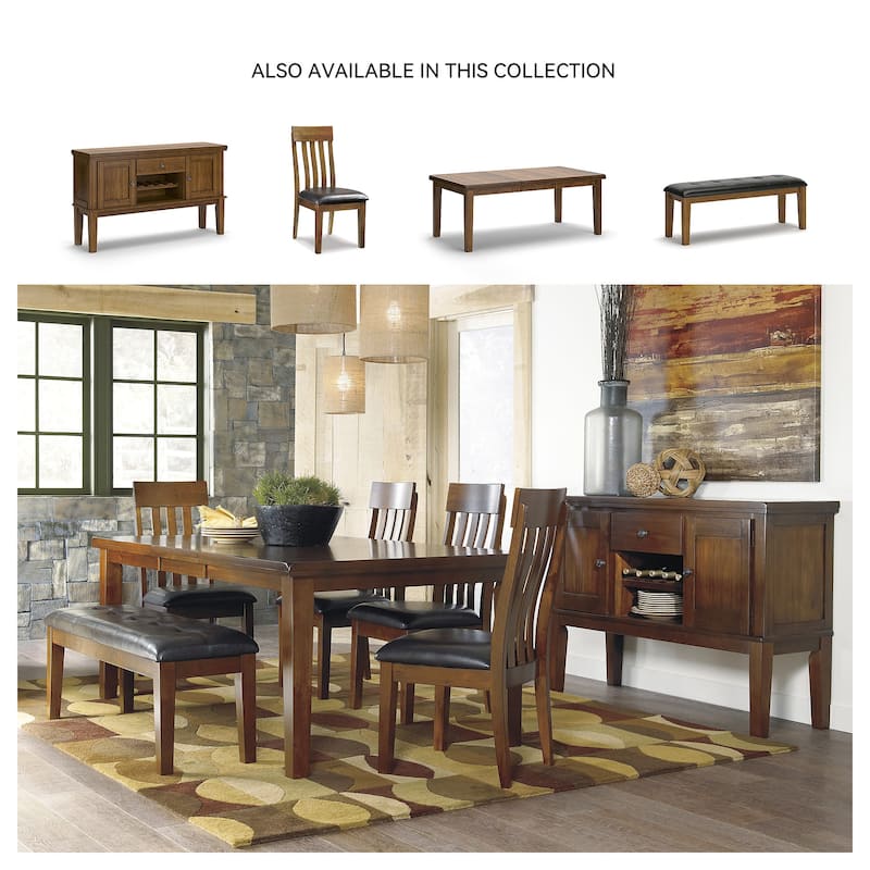 Ralene Dining Room Chair - Set of 2 - Medium Brown - 19.5" W x 22.63" D x 40.25" H