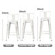 preview thumbnail 16 of 30, Metal Bar Stools Set of 4,Bar Stool with Low Back for Indoor/Outdoor Barstools