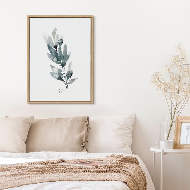 Kate and Laurel Sylvie Wild Mariposa Framed Canvas by Sara Berrenson