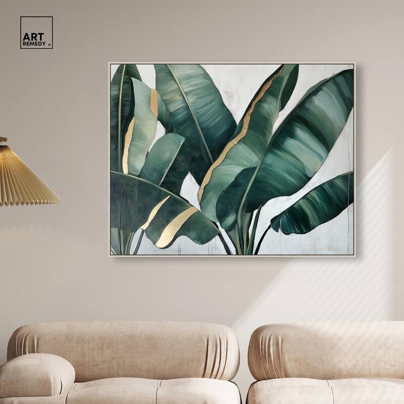 Jungle Jewel Jade I Canvas by Art Remedy