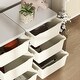preview thumbnail 2 of 6, Qaba 3 Tier Kids Storage Unit, 9 Drawer Chest Toy Organizer Plastic Bins for Kids Bedroom Nursery Kindergarten