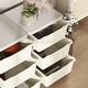 preview thumbnail 2 of 6, Qaba 3 Tier Kids Storage Unit, 9 Drawer Chest Toy Organizer Plastic Bins - Cream White