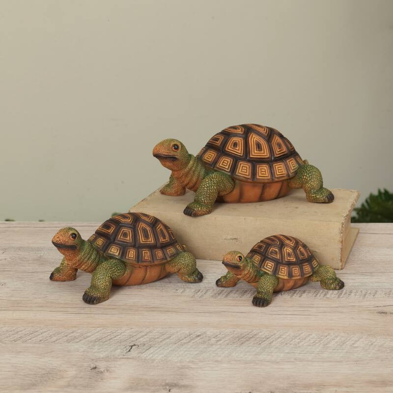 Resin Turtle Figurines Set of 3