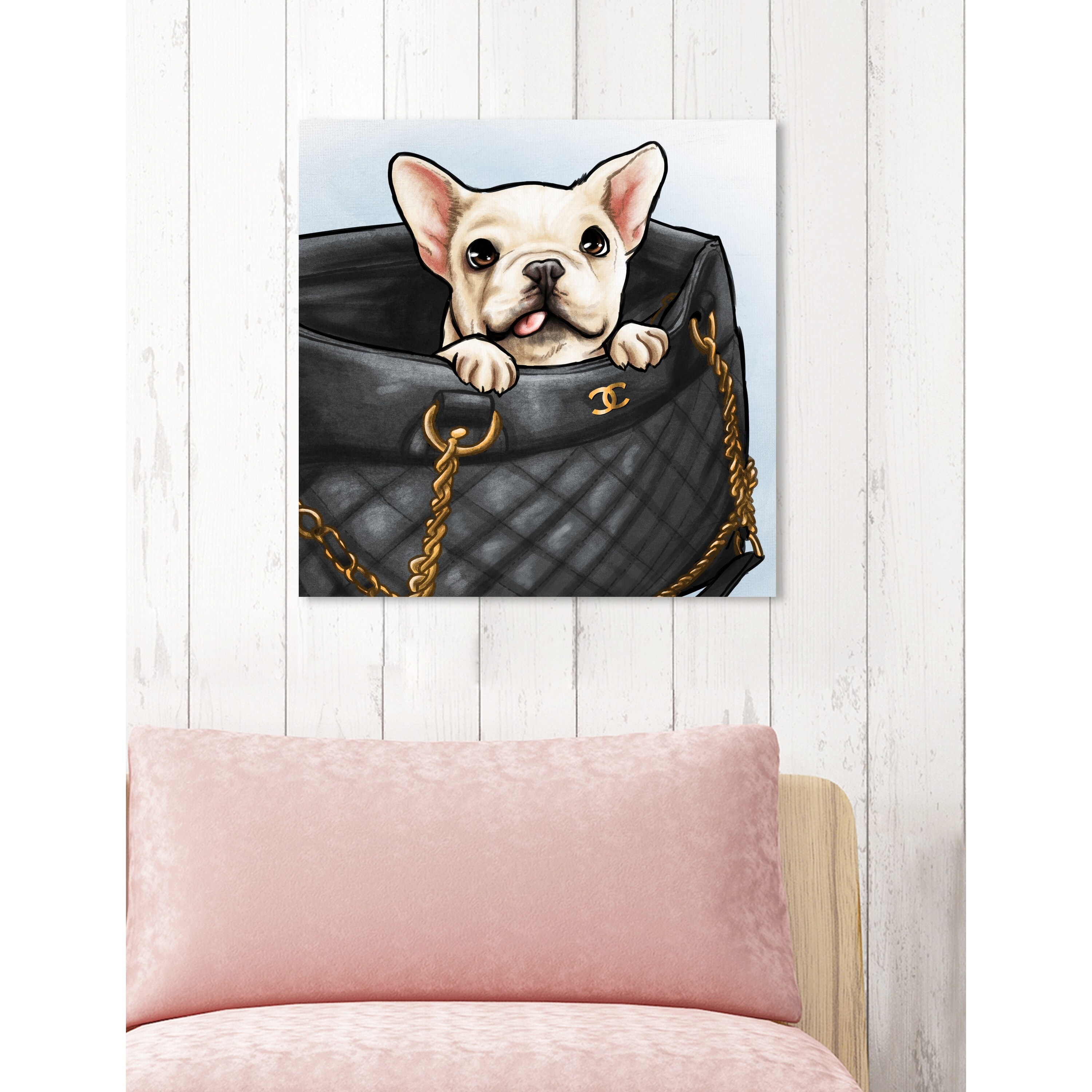 新品 オリバーガル Olivergal Peek a boo Frenchi Amazon.com: The Oliver Gal Artist Co. Peek a Boo Frenchie
