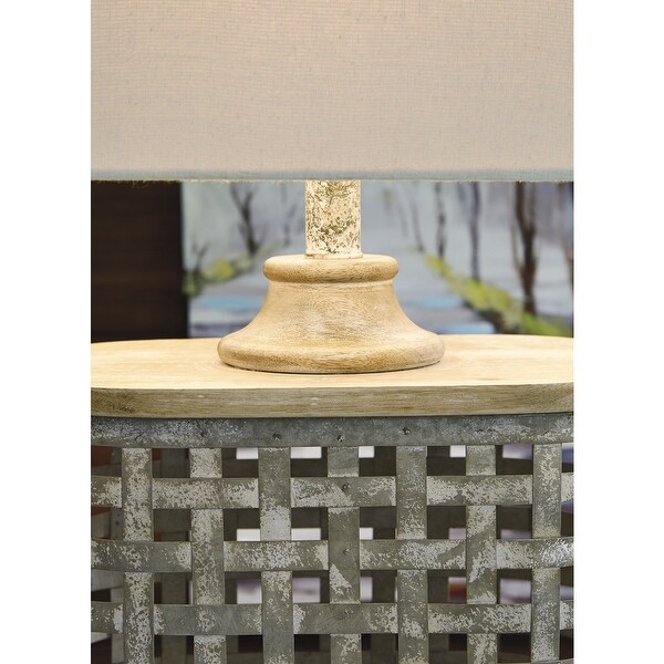 farmhouse galvanized table lamp