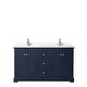 preview thumbnail 12 of 58, Avery 60 Inch Double Vanity, Cultured Marble Top