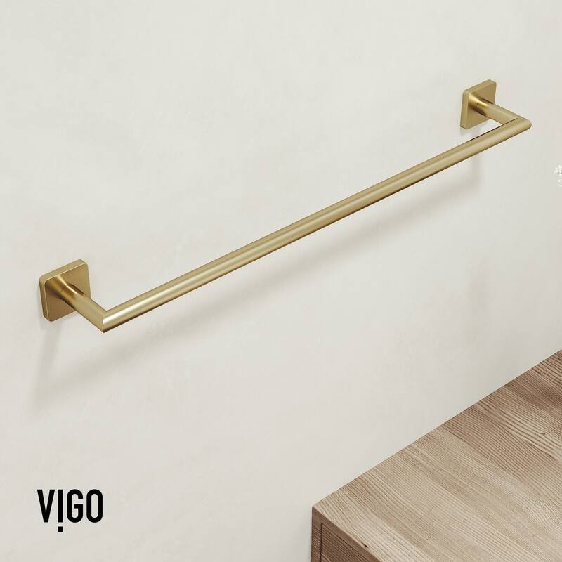 VIGO Satro 3-Piece Bathroom Hardware Accessory Set with 24 in. Towel Bar, Toilet Paper Holder, Hand Towel Holder
