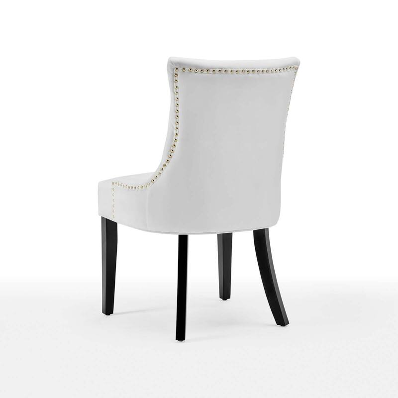 Silver Orchid Kornman Velvet Dining Side Chairs (Set of 2)