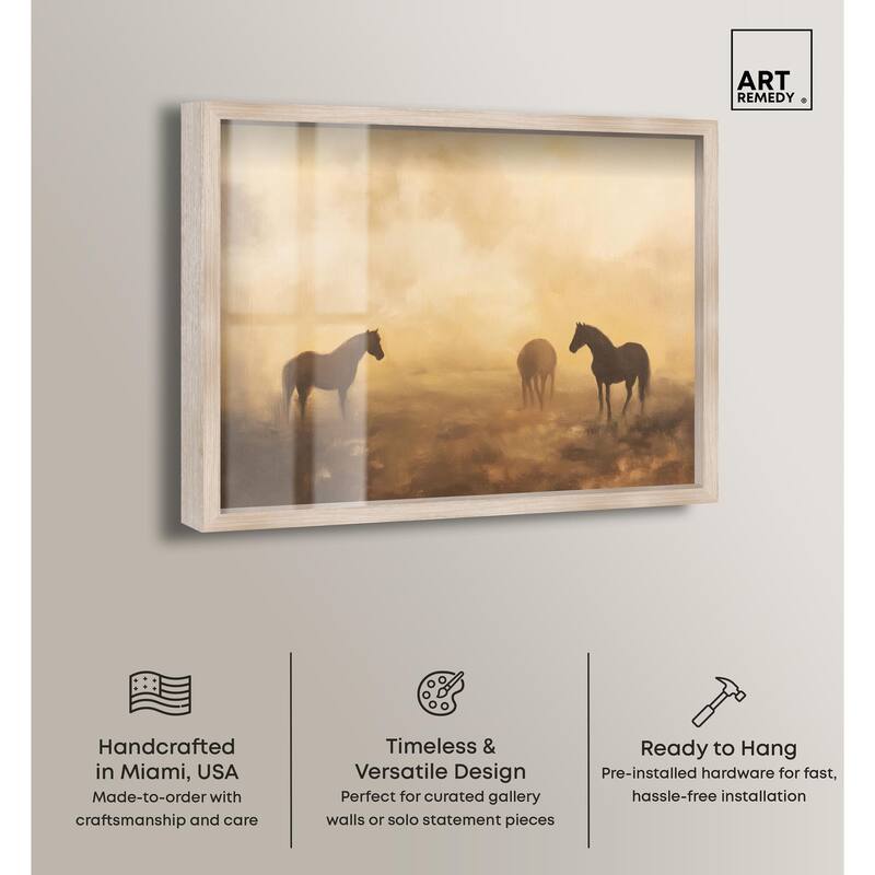 Equine Trio Shadowbox by Art Remedy