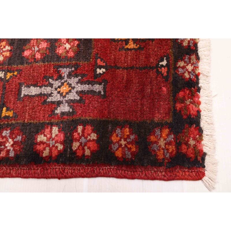 ECARPETGALLERY Hand-knotted Konya Anatolian Red Wool Rug - 3'11 x 13'3