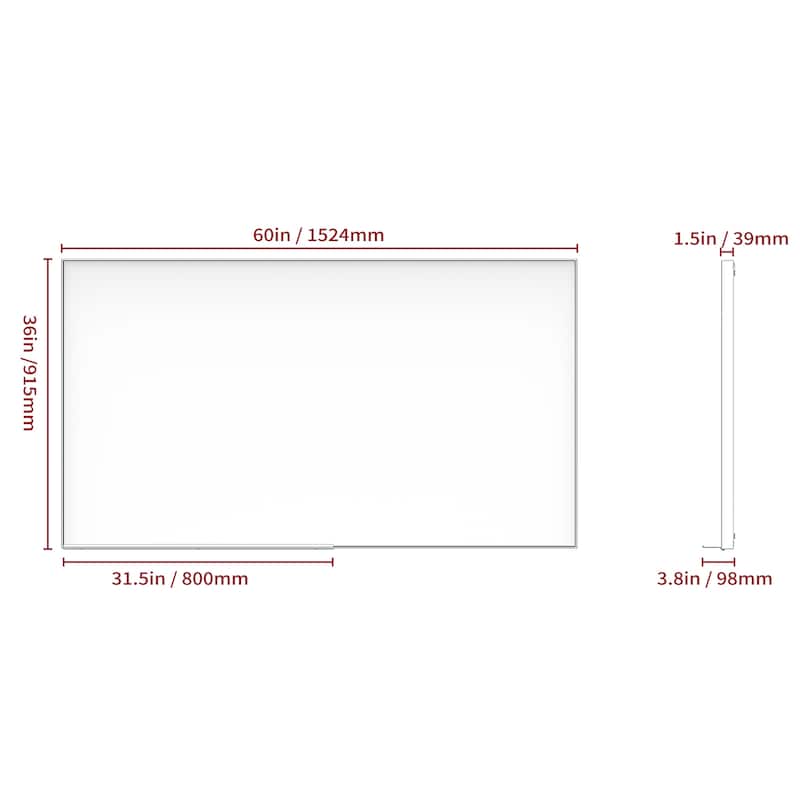 60"x36" Oversized Modern Rectangle Mirror