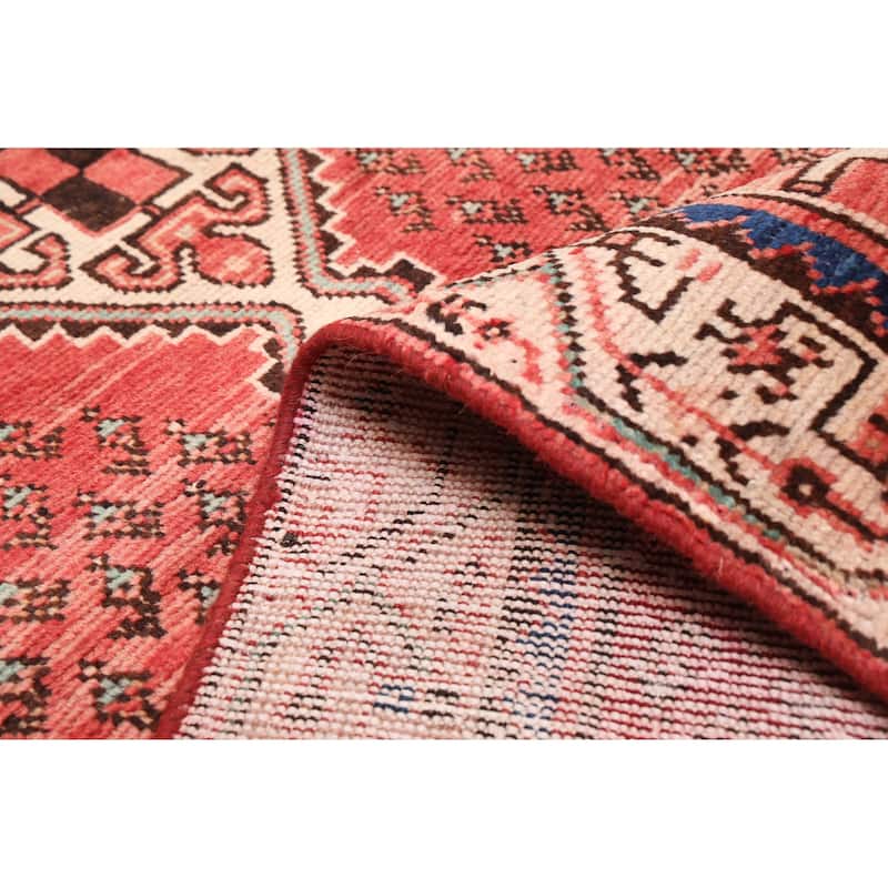 ECARPETGALLERY Hand-knotted Andelz Red Wool Rug - 3'2 x 9'10