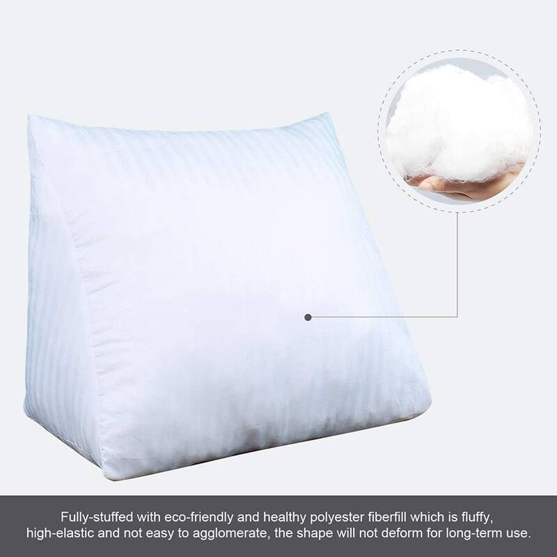 Bed Rest Reading Wedge Pillow Sofa Back Support Lounge Cushion Adult