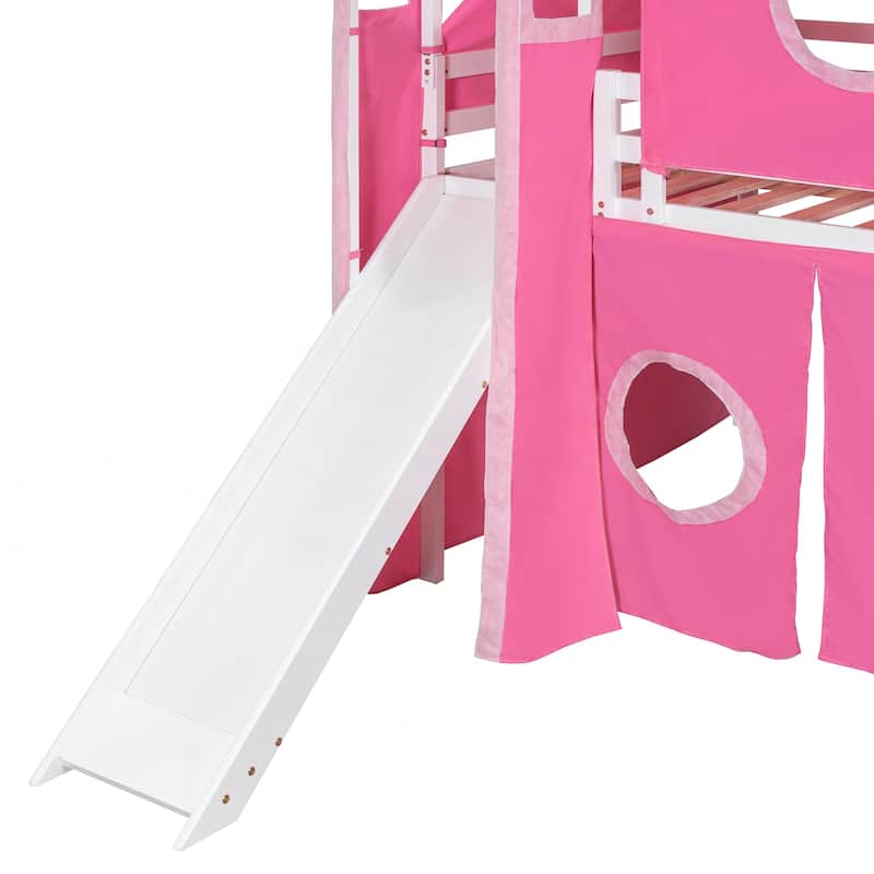 Unique Loft Bed with Tent and Tower for Kids' Fun and Comfort