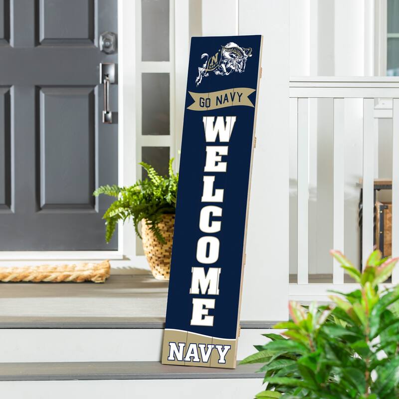 47" Porch Leaner Welcome Wall Sign, US Naval Academy