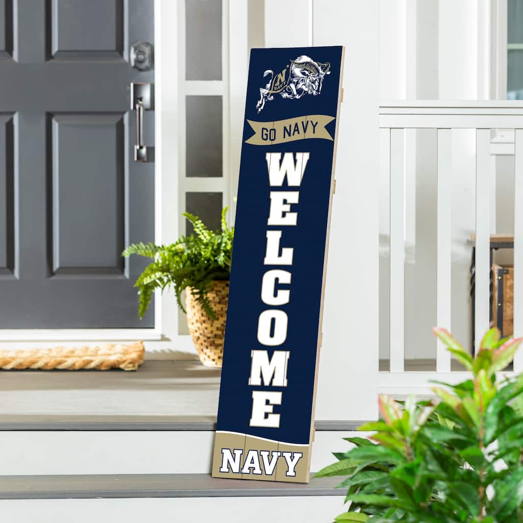 47" Porch Leaner Welcome Wall Sign, US Naval Academy