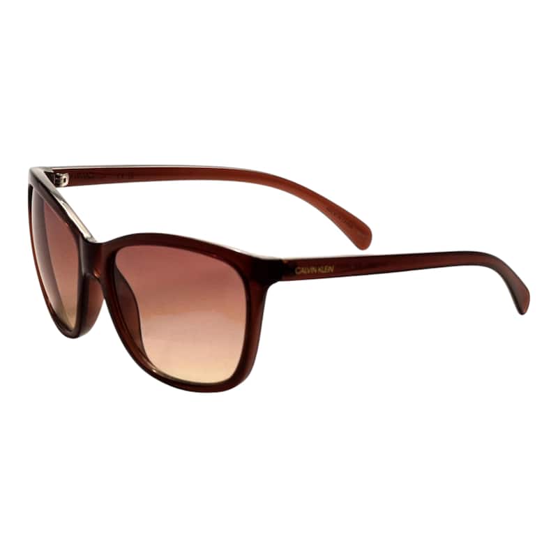 Calvin Klein Women's Fashion CK19565S-210 60mm Milky Brown Sunglasses