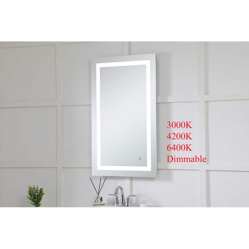 Silver Orchid Gael Silver Hardwired LED Mirror