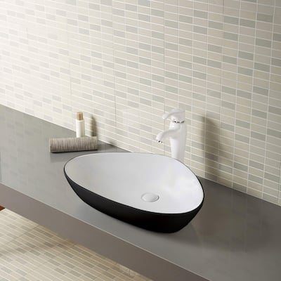 Lawny Triangular Ceramic Basin Sink
