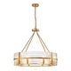 preview thumbnail 26 of 56, Dimmable Large Drum Glass Chandelier for Dining Room High Ceiling Living Room