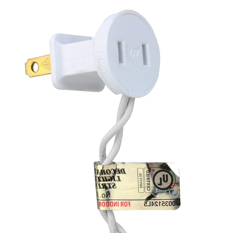 Set of 100 Multi-Color LED Mini Christmas Lights 4" Spacing - White Wire