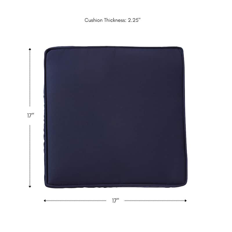 Sunbrella Indoor/ Outdoor 17-inch Square Corded Chair Pad