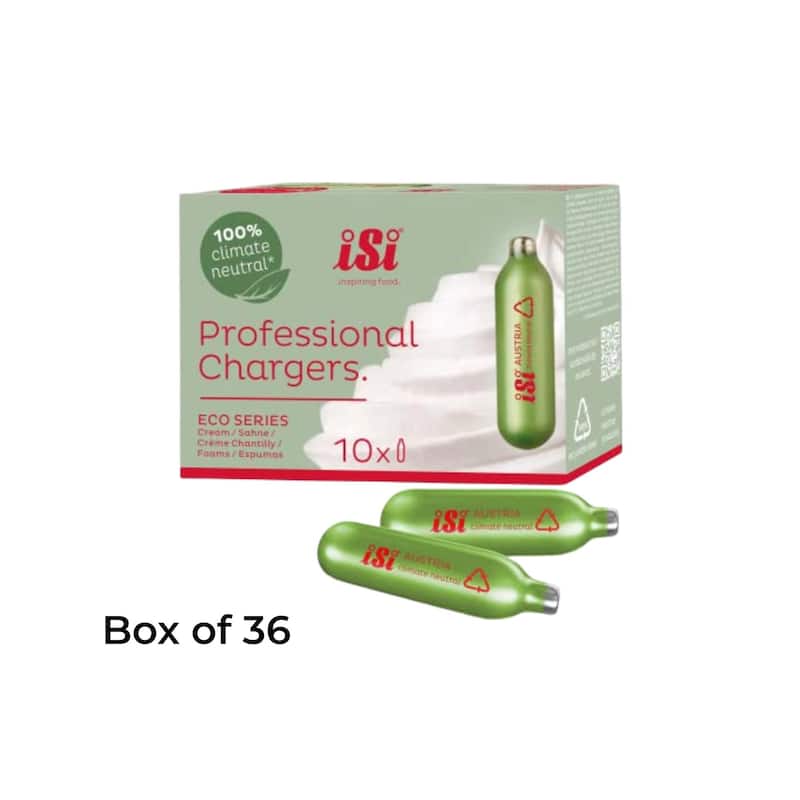 iSi North America 10 Pack Eco Series Professional Cream Chargers - Set of 36 - Set of 36 - Green