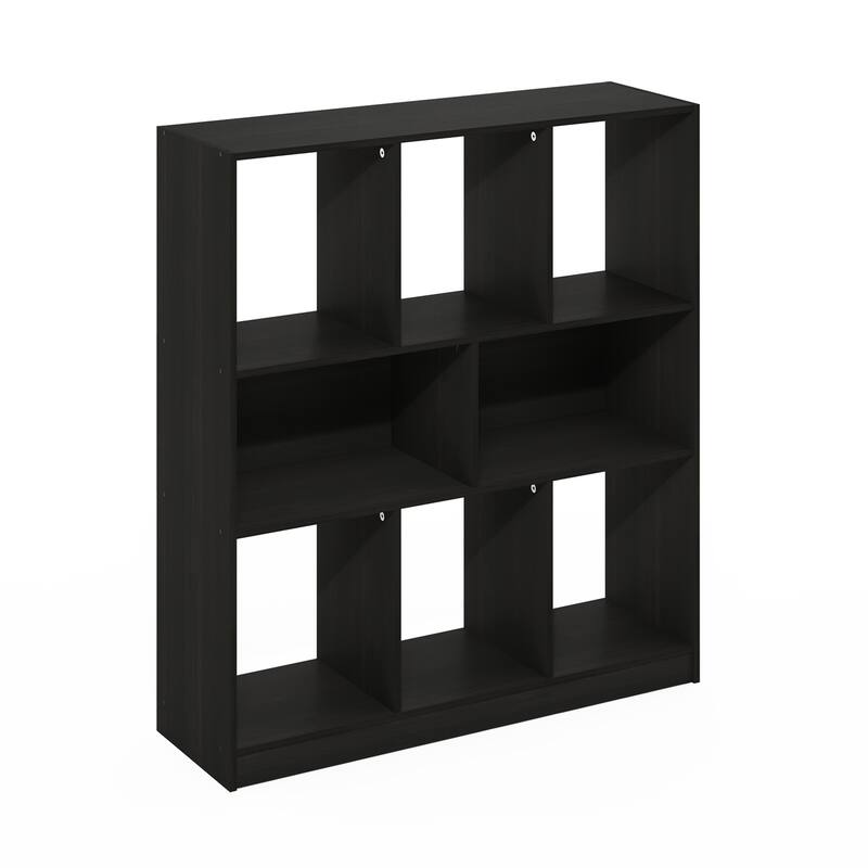 39.37 in. Tall Espresso Wood 8-Shelf Bookcase