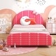 preview thumbnail 15 of 18, Costway Children Twin Size Upholstered Platform Single Bed with
