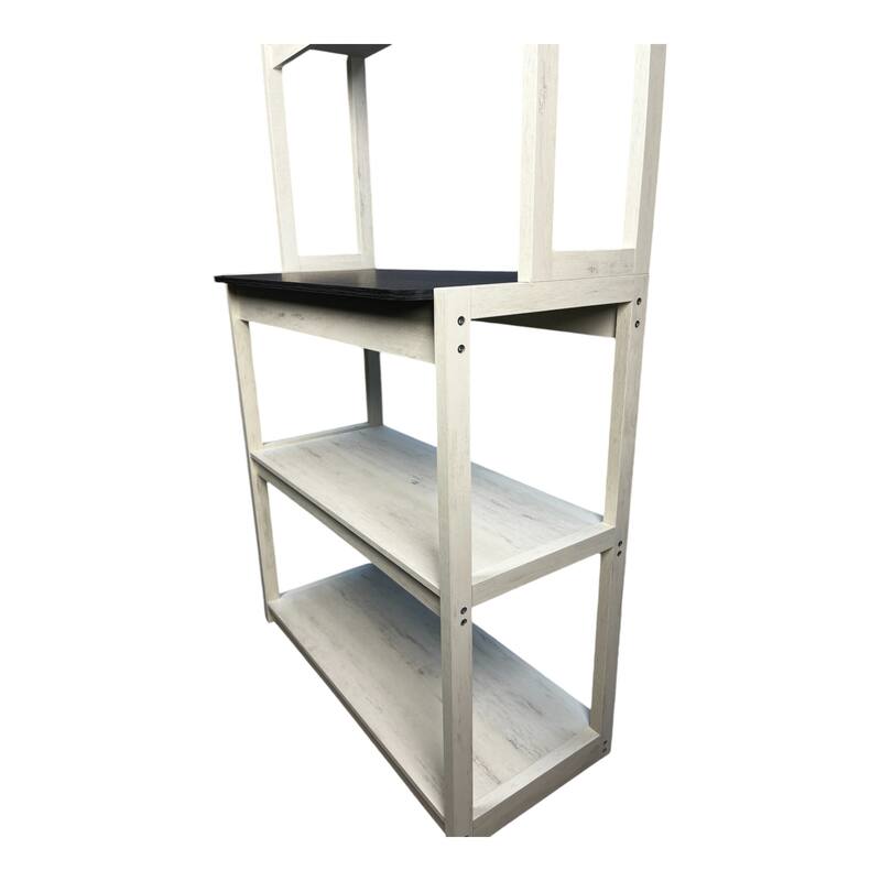 31.5" 5-Tier Bakers Rack for Kitchen with Storage, Coffee Bar, Kitchen Shelves, Microwave Stand