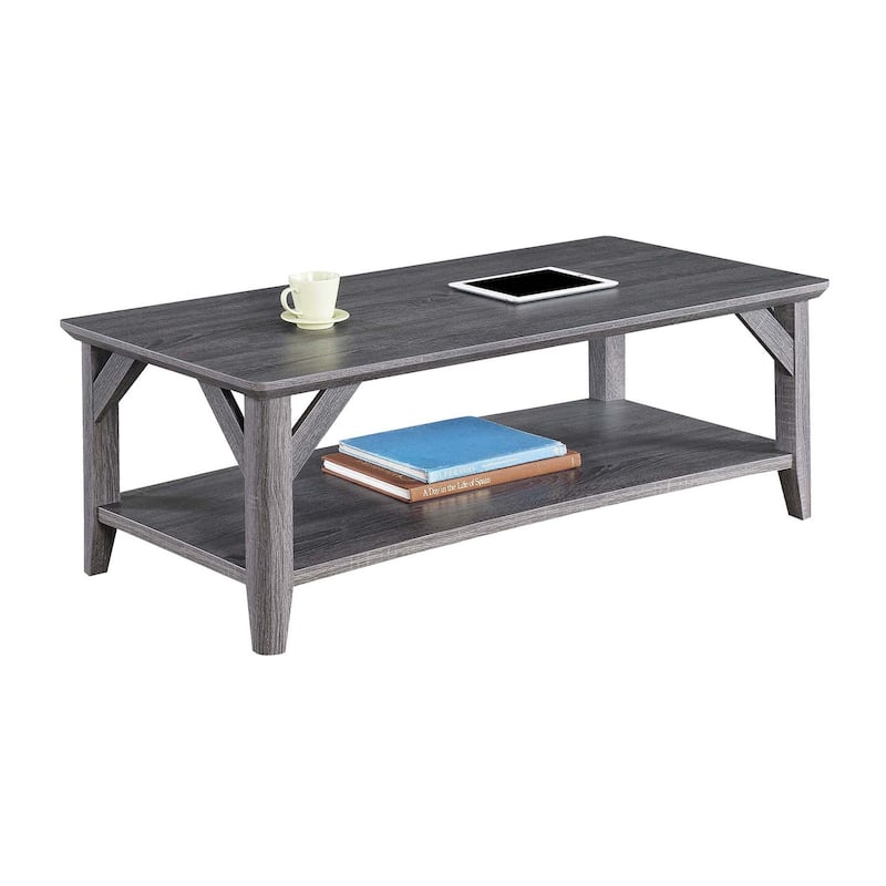 Convenience Concepts Winston Coffee Table with Shelf