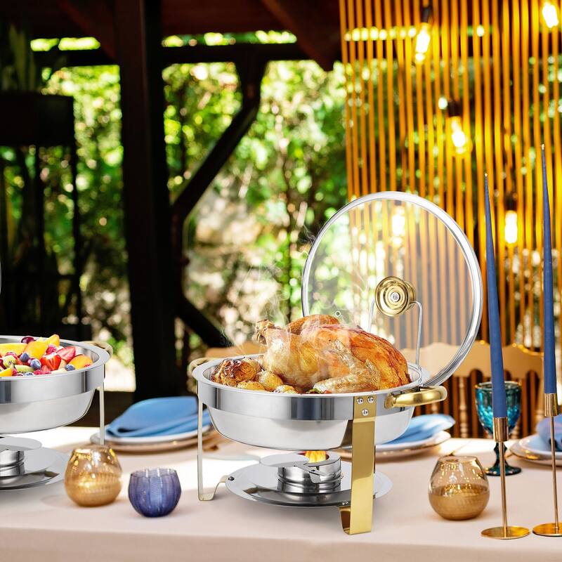 Chafing Dish Buffet Set 2 Pack 5QT