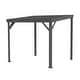 preview thumbnail 5 of 47, Domi Lean to Gazebo, Outdoor Hardtop Wall Mounted Gazebo with Sloping Galvanized Steel Roof