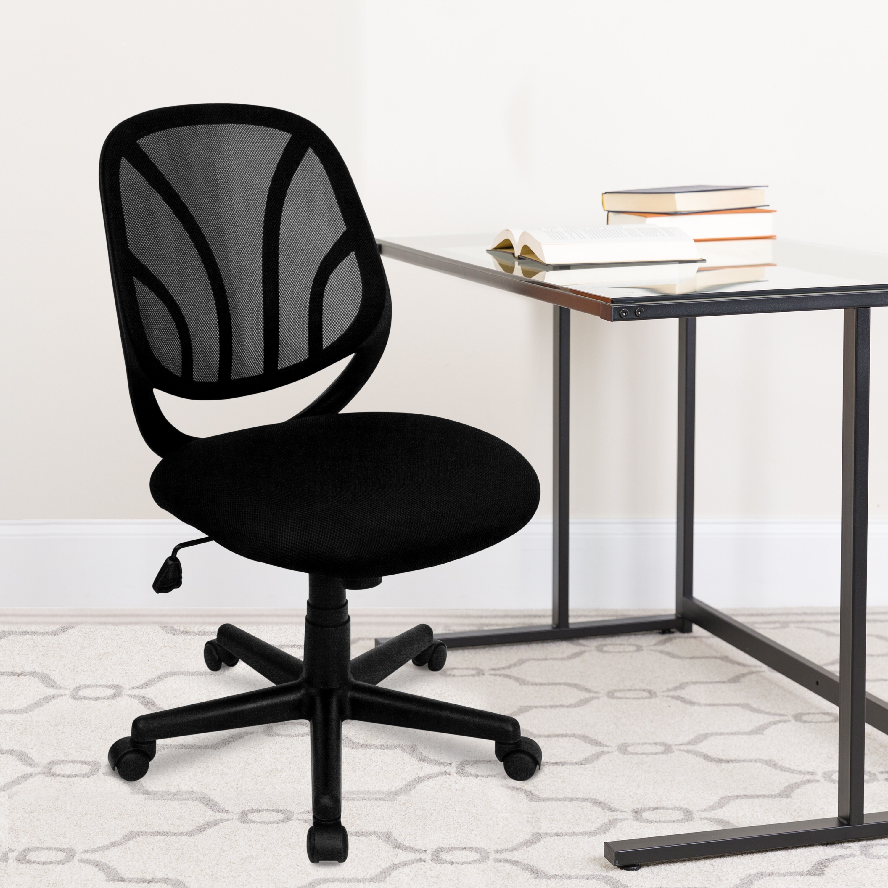 Shop Y Go Office Chair Mid Back Mesh Swivel Task Office Chair Overstock 10125386