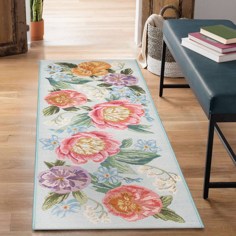Liora Manne Esencia Secret Garden Indoor/Outdoor Mat
