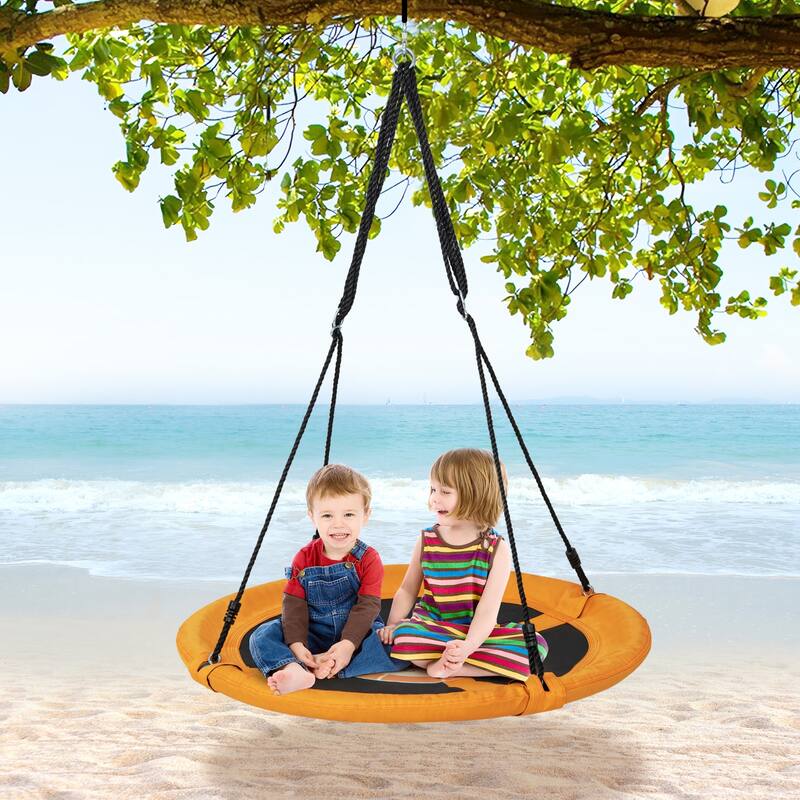 Goplus 40" Flying Saucer Tree Swing Indoor Outdoor Play Set Kids - See Details