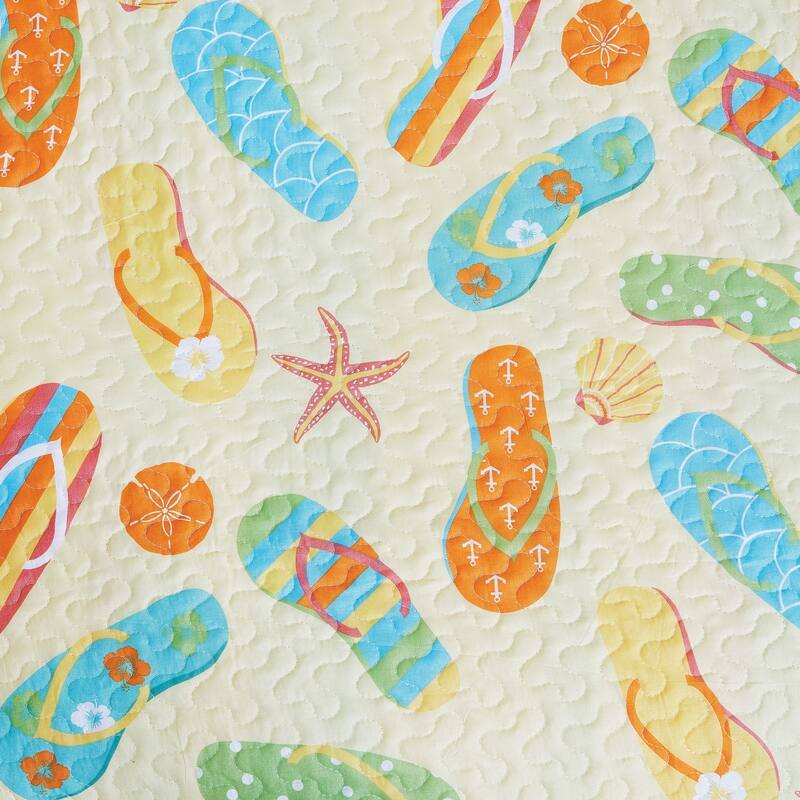 Sunny Splash Flip Flops Quilt Set
